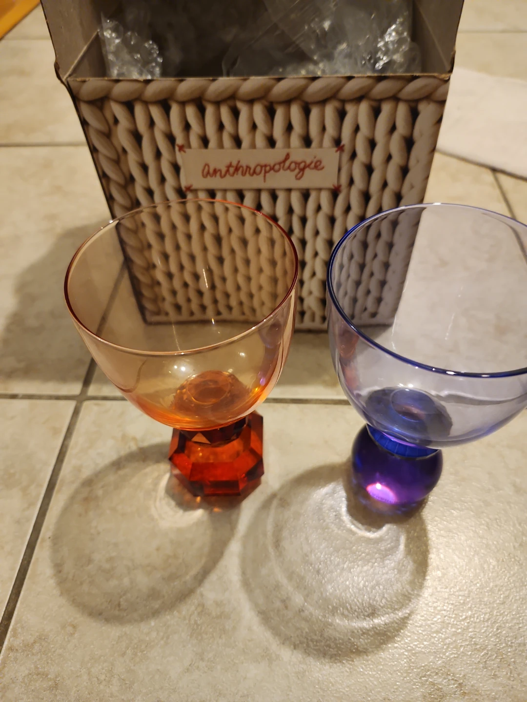 Anthropologie Jewel-Toned Goblets