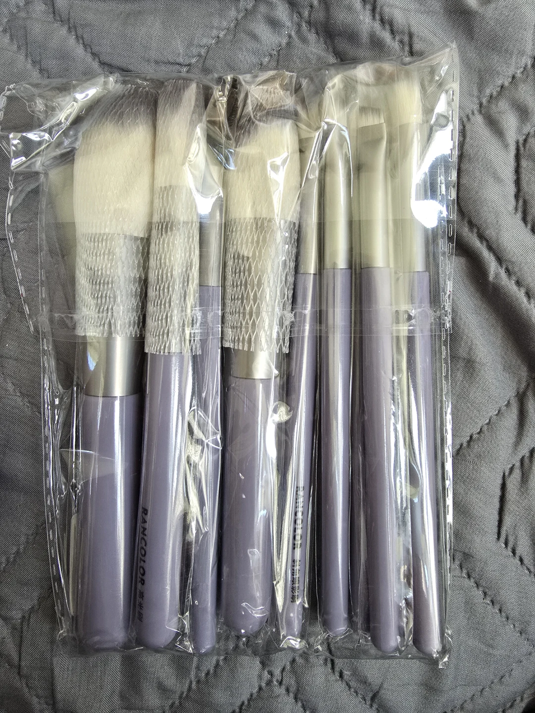 RANCOLOR Makeup Brush Set - 12 Pieces, Purple Handles