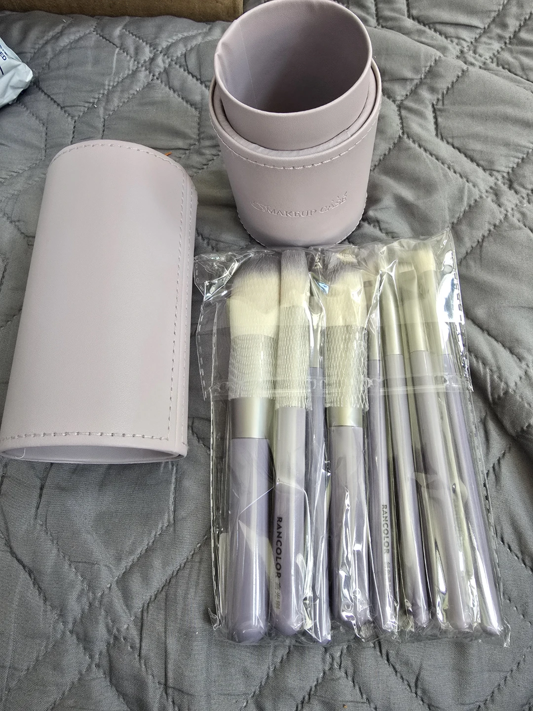 RANCOLOR Makeup Brush Set - 12 Pieces, Purple Handles - photo 2