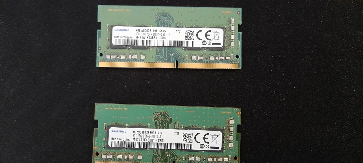 Samsung 8GB DDR4 2400MHz Laptop RAM (2 Sticks)