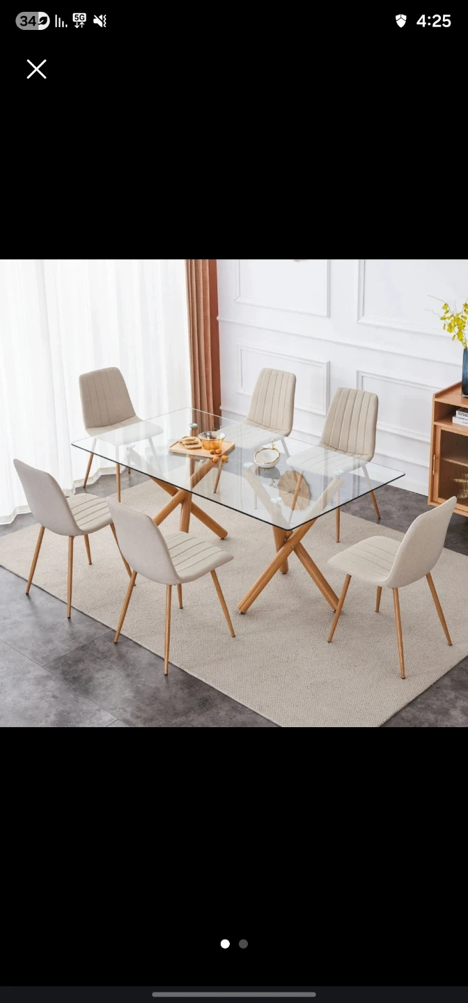 A glass coffee table is worth about $800.