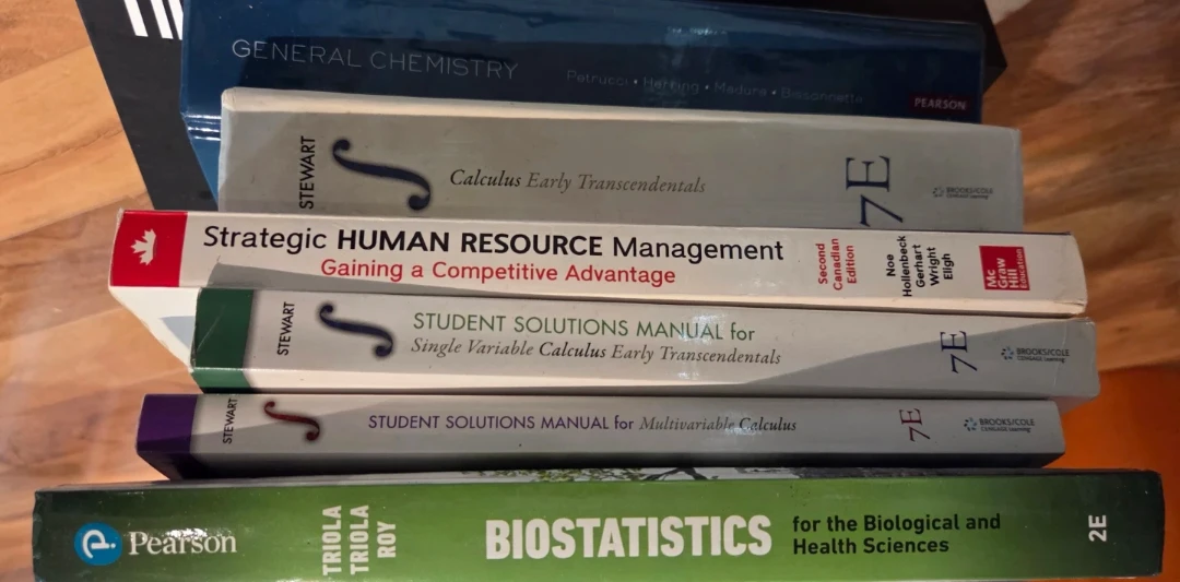 Textbooks - Math, science and human resources