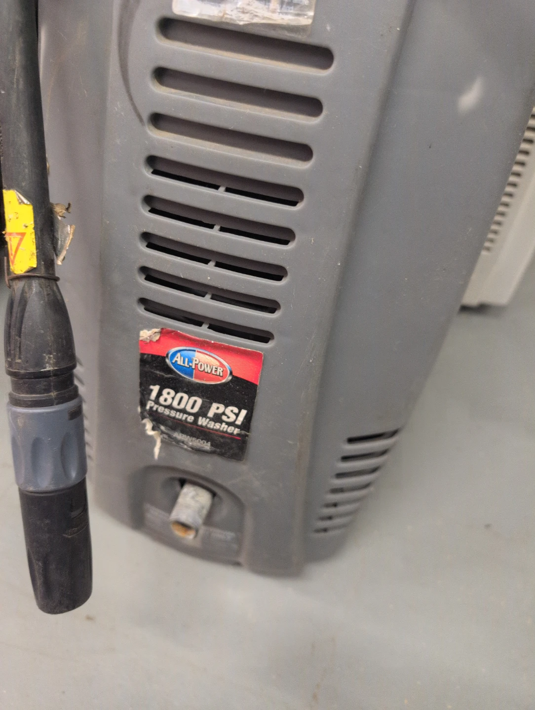 All-Power 1800 PSI Pressure Washer - photo 2