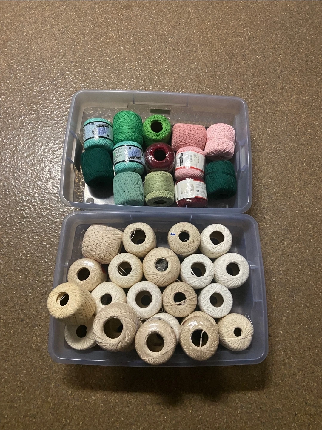 Red Heart Classic Crochet Thread Lot - Assorted Colors