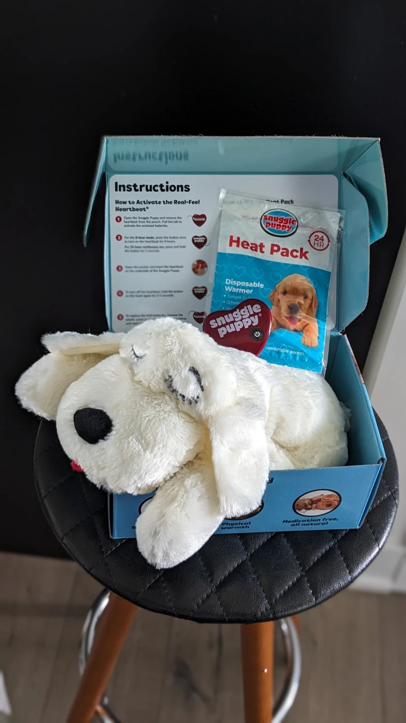 Snuggle Puppy Dog Anxiety Toy with Heat Pack