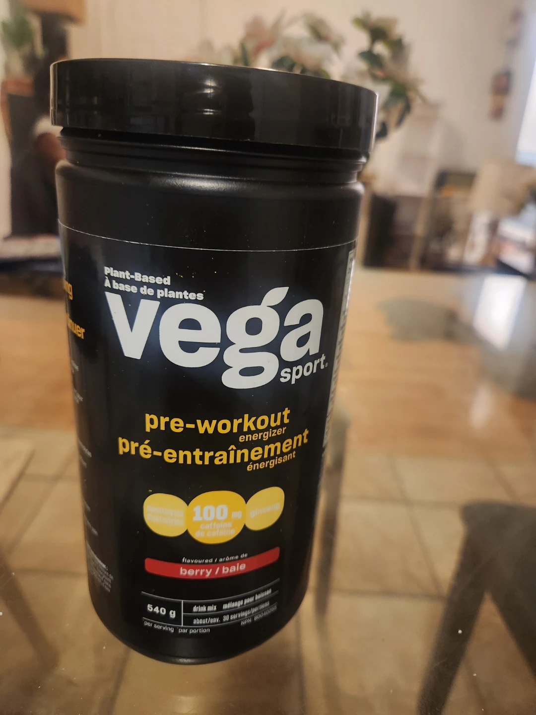 Vega Sport Pre-Workout Energizer Berry Flavour