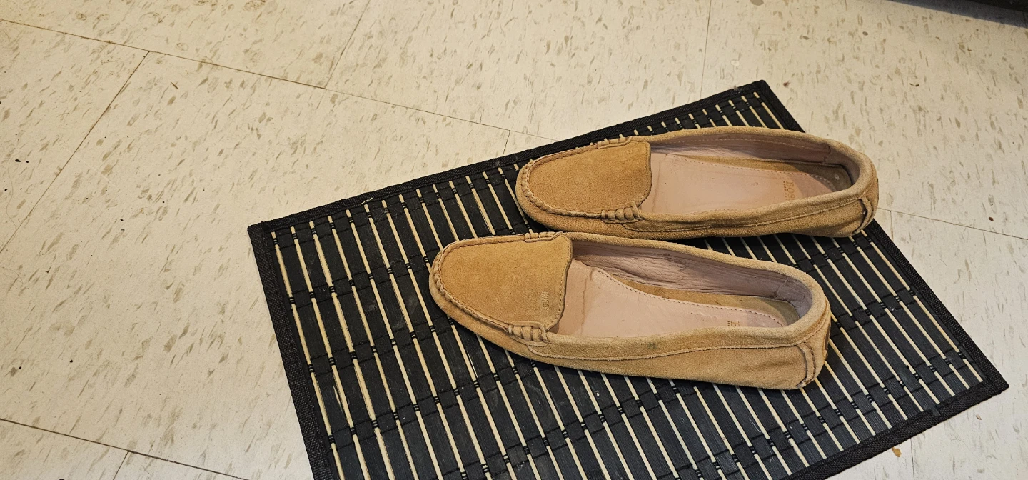 BOSS Suede Loafer Shoes - Tan - photo 2