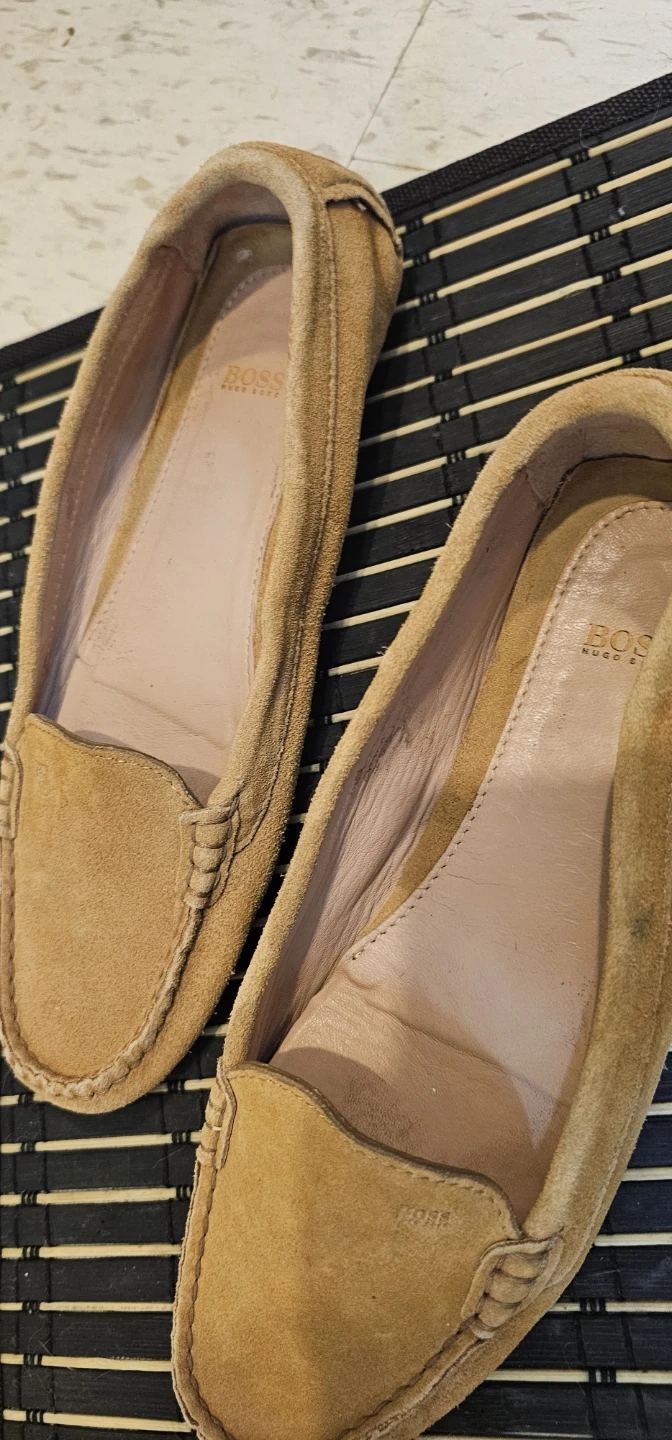 BOSS Suede Loafer Shoes - Tan - photo 3