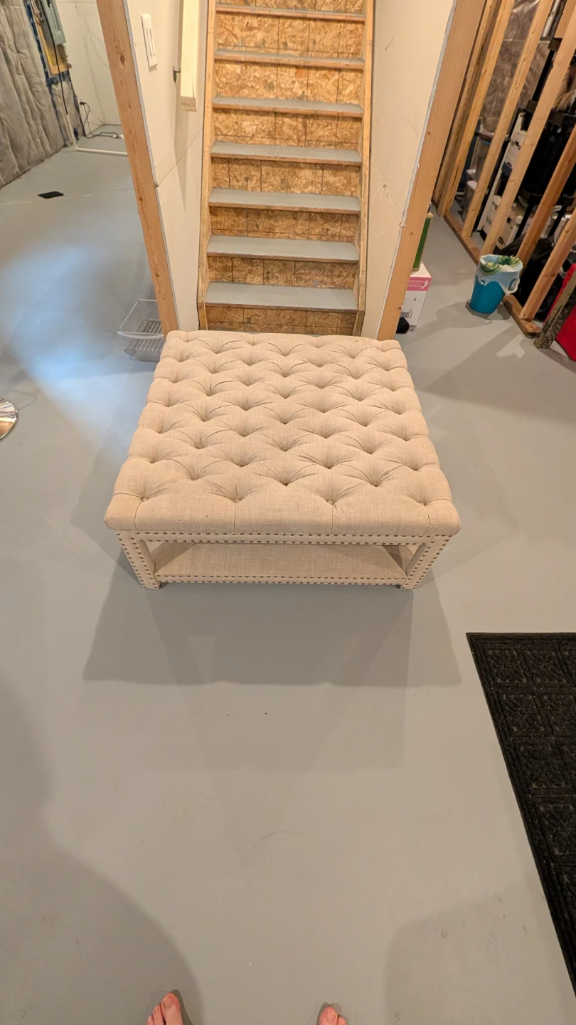 Tufted Square Ottoman