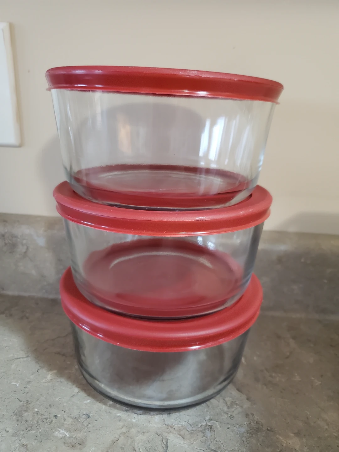Anchor Hocking Glass Food Storage Containers (Set of 3)