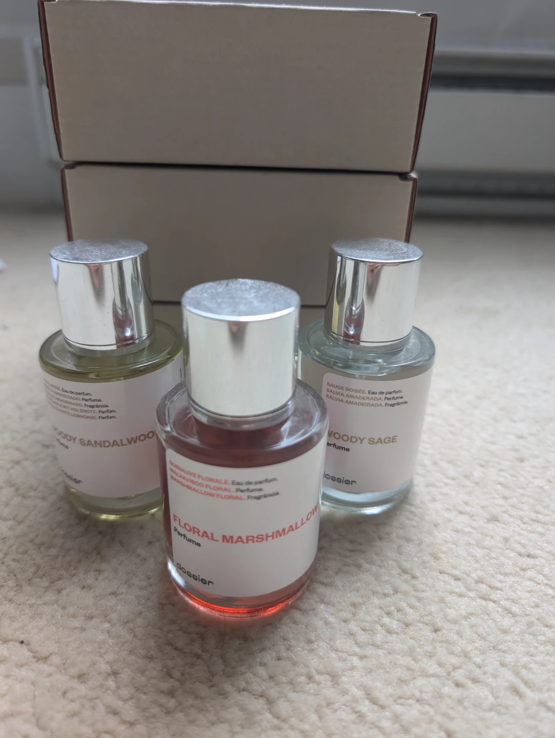 Dossier Fragrances ($25-30 each or $70 all)