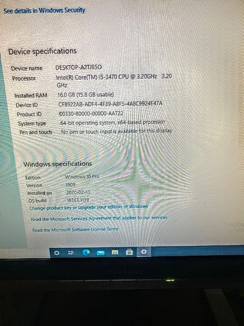 Lenovo ThinkCentre Intel i5 16GB RAM Windows 10 Pro Desktop PC - photo 3