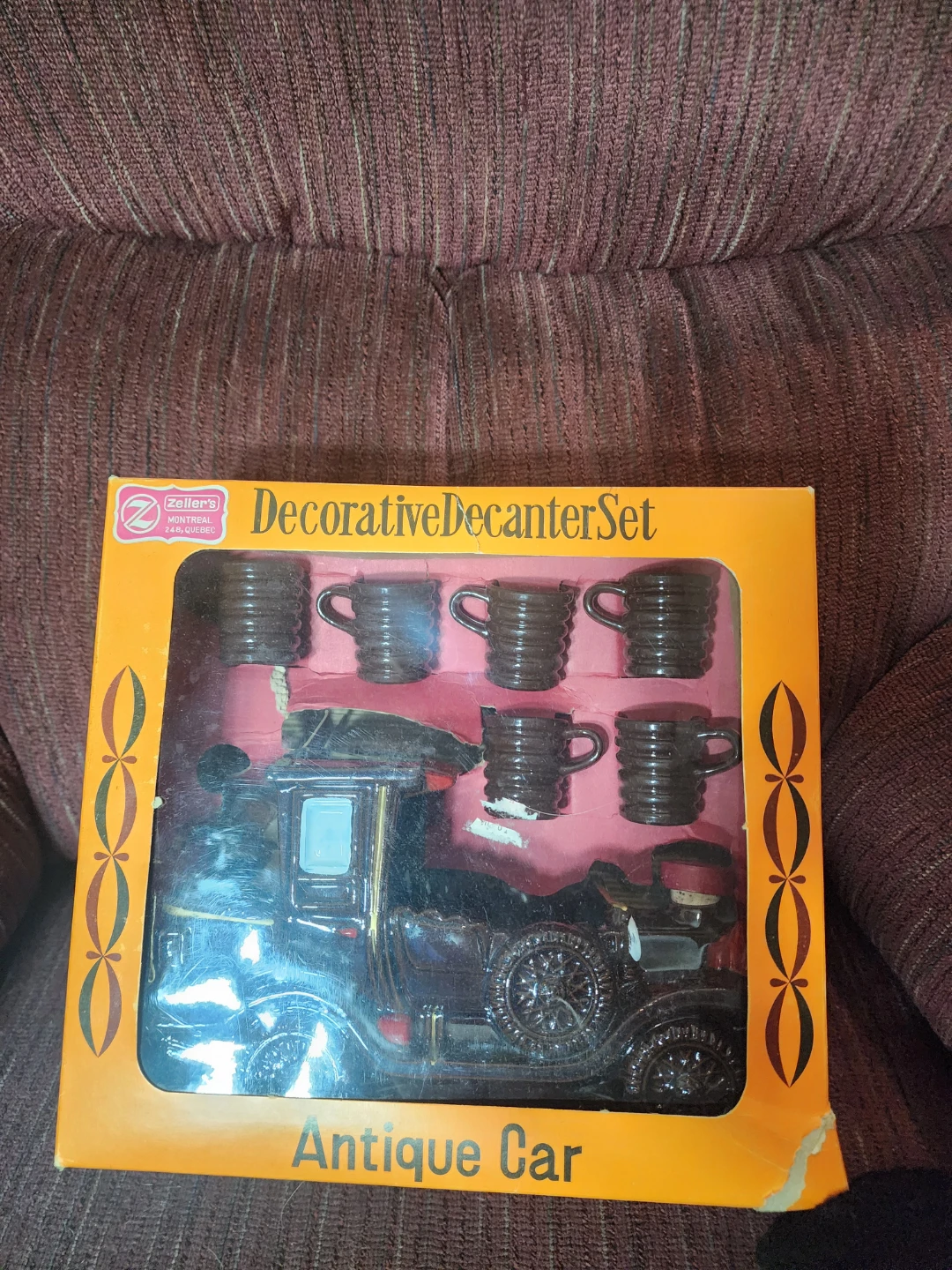 Zellers Decorative Decanter Set - Antique Car