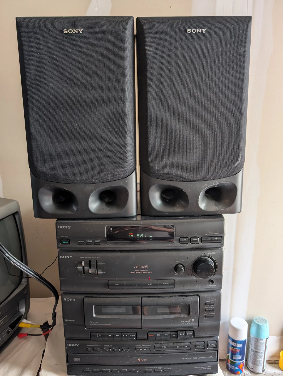 Sony LBT-A195 Stereo System with 5-Disc CD Changer