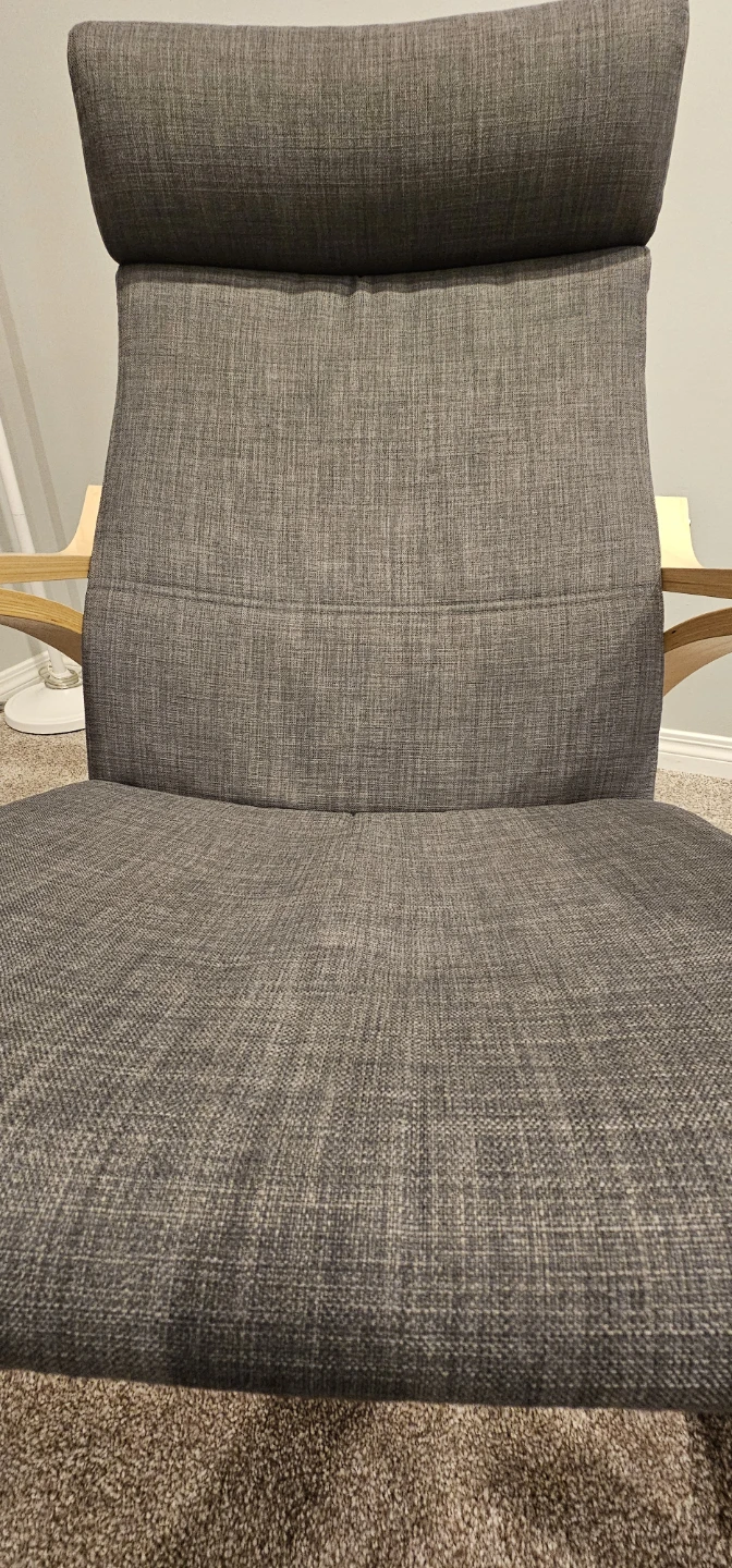 IKEA POÄNG Rocking Chair - Grey Fabric & Birch Wood - photo 2