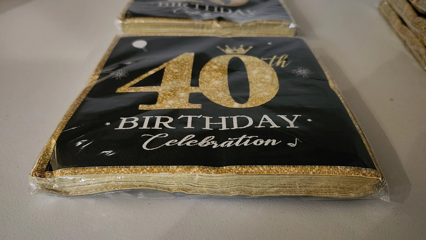 40th Birthday Celebration Napkins - photo 2
