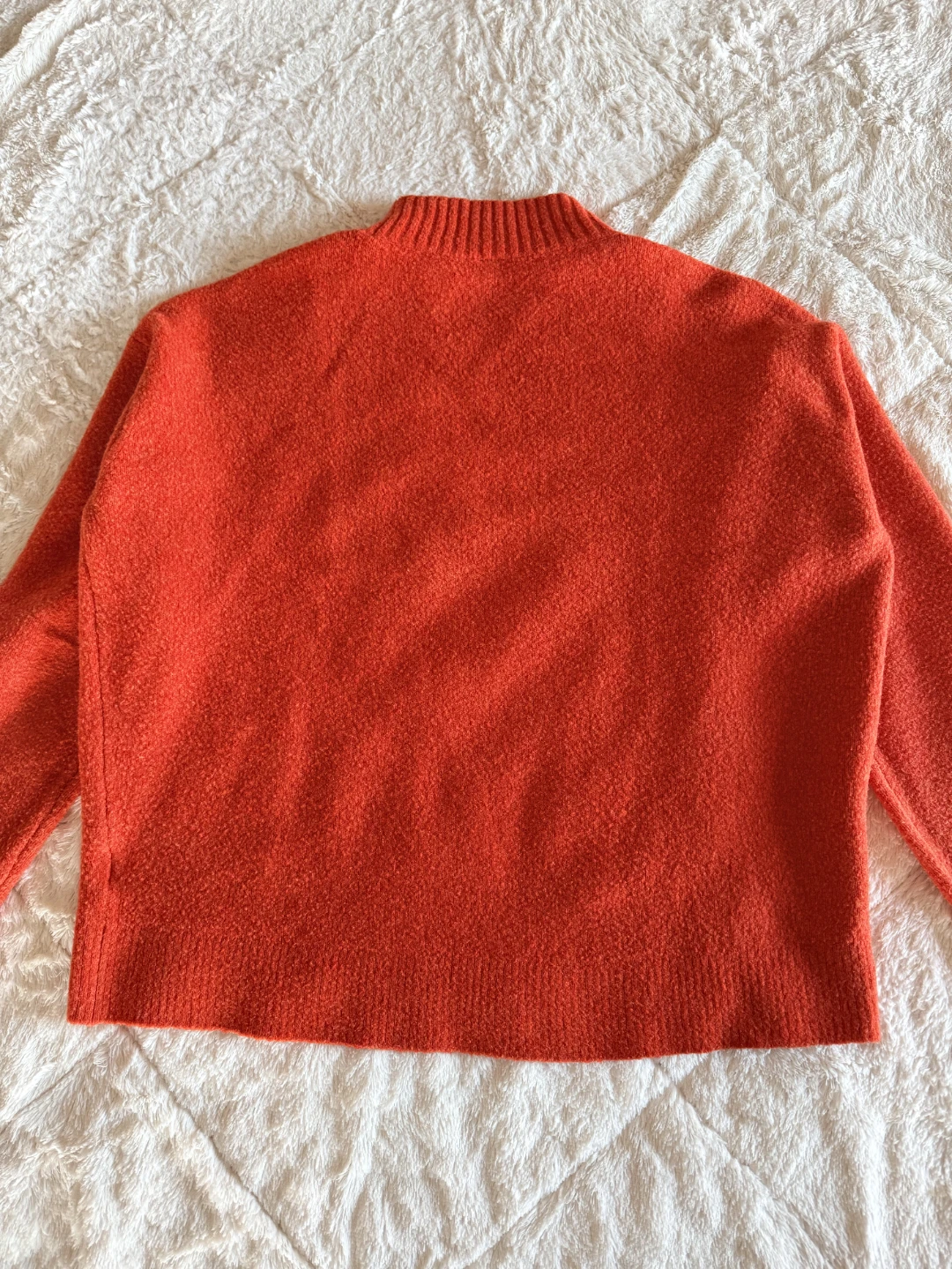 Uniqlo Orange Mock Neck Sweater - photo 2