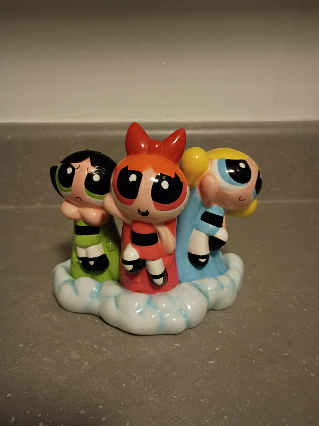 Vintage 1999/2000 Powerpuff Girls Salt & Pepper Shakers (Rare)