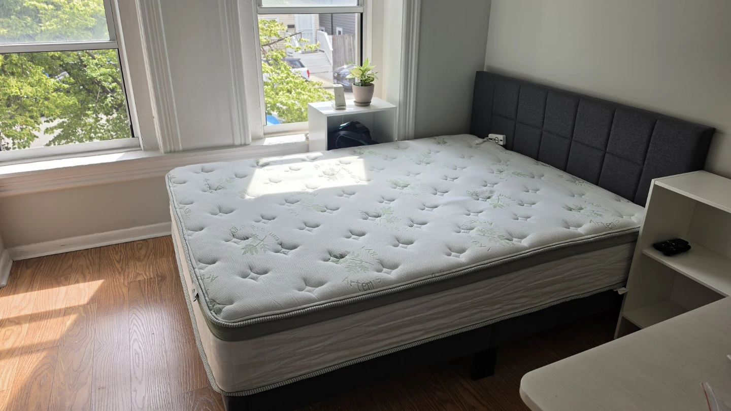 LIKE NEW Queen Mattress and Bed Frame