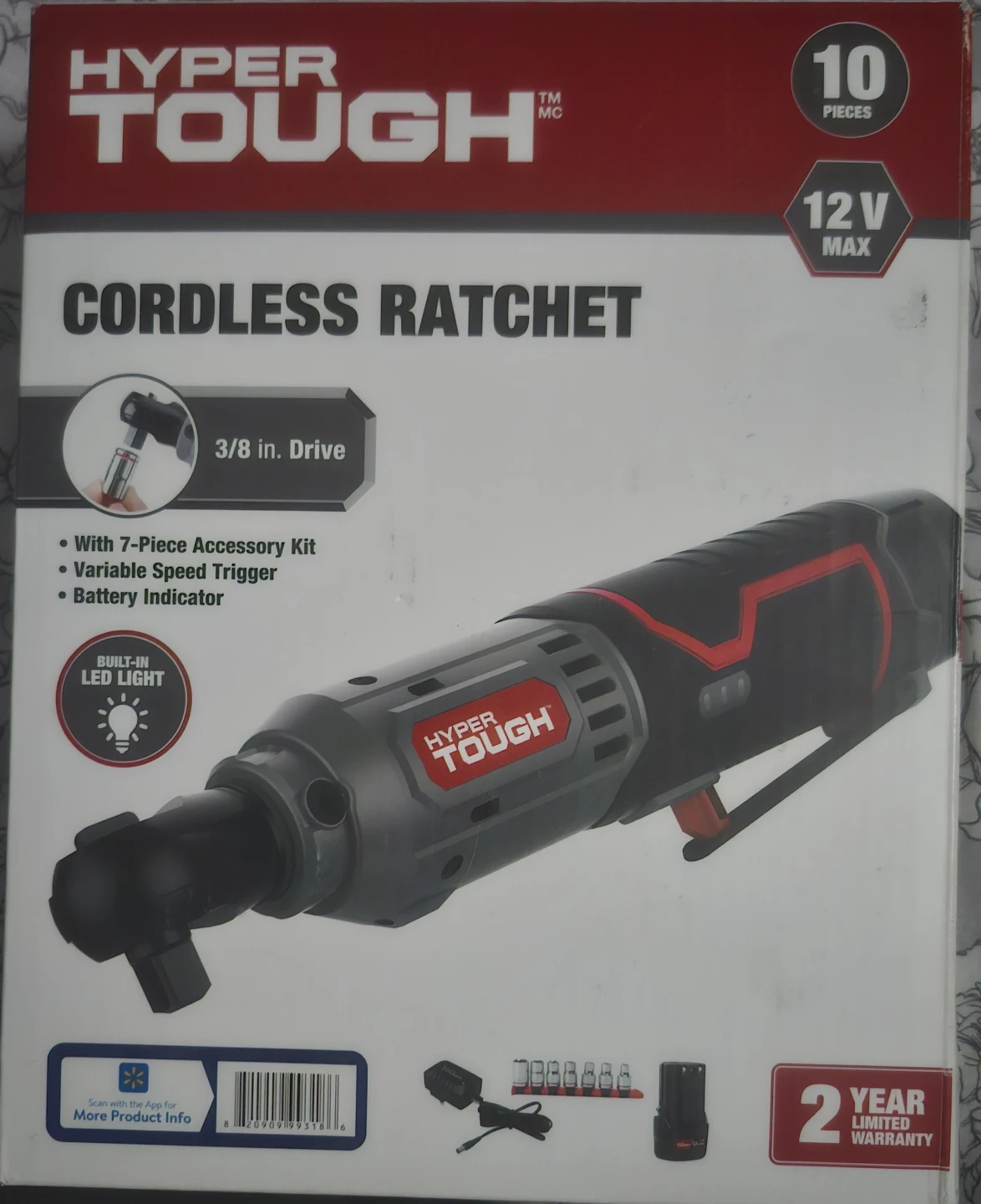Hyper Tough Cordless Ratchet 12V - photo 2