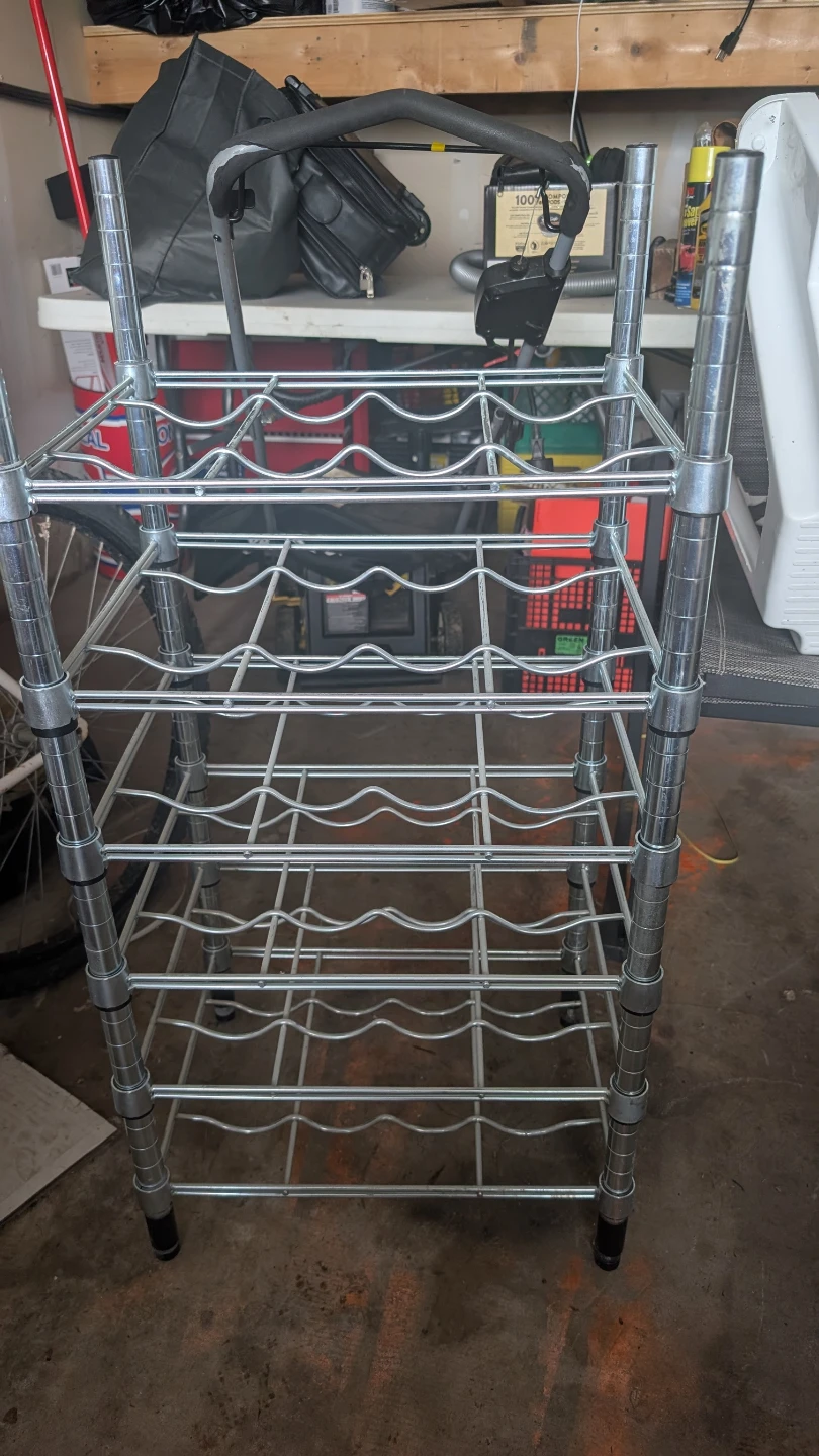 Chrome 5-Tier Wire Wine Rack