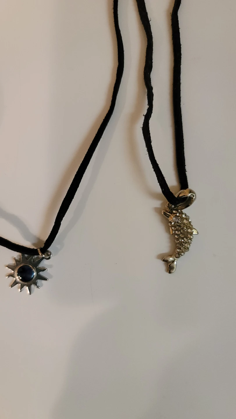 2 Chokers - Dolphin & Sun Pendants(FF) - photo 2