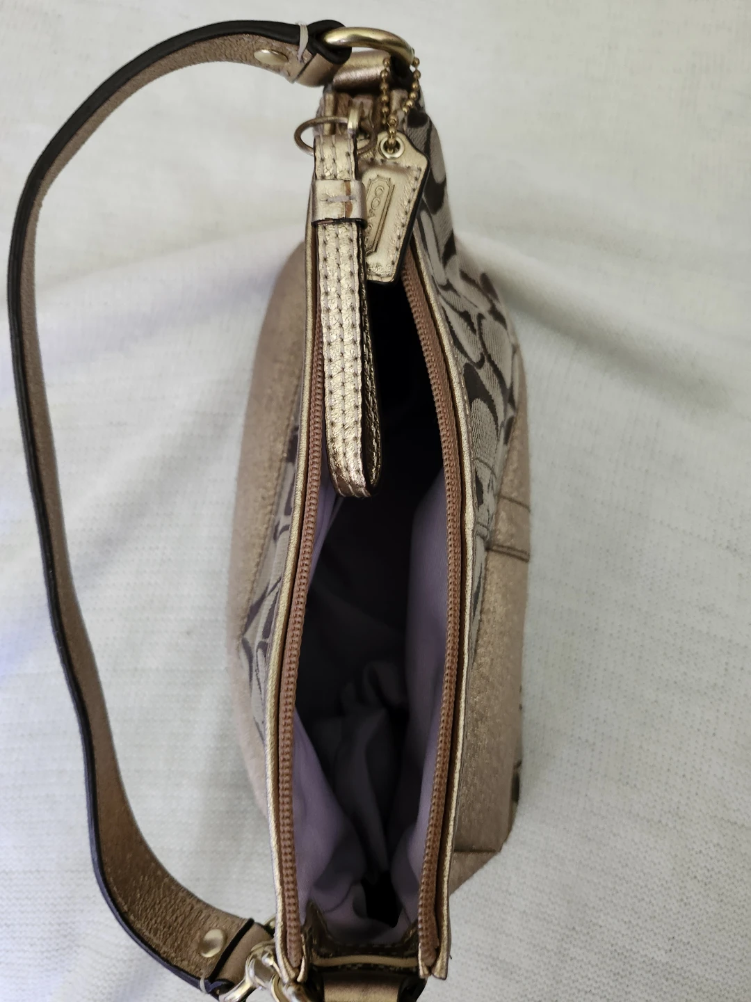 Coach Signature Pattern Wristlet Bag - photo 3