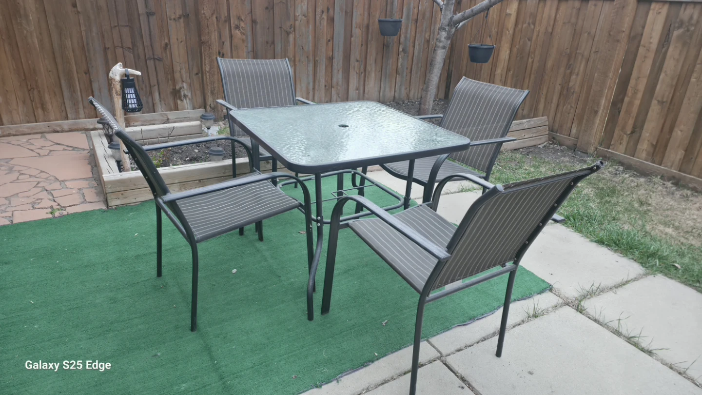 Outdoor Patio Dining Set - Table and Chairs