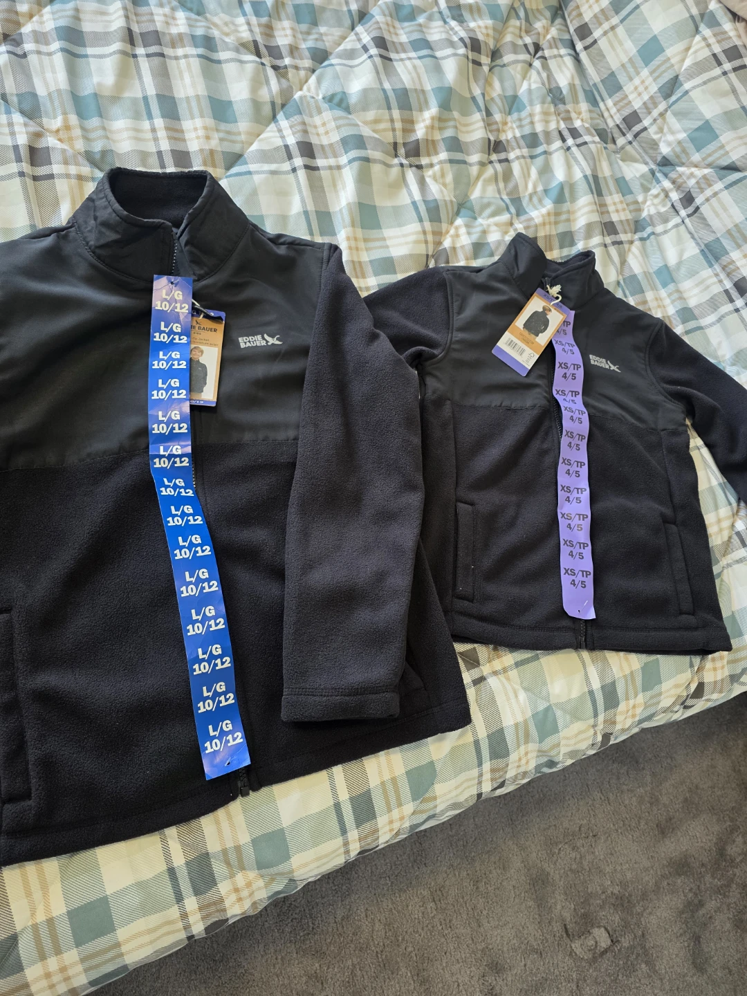 Eddie Bauer Fleece Jackets - L/G (10/12) and XS/TP (4/5)