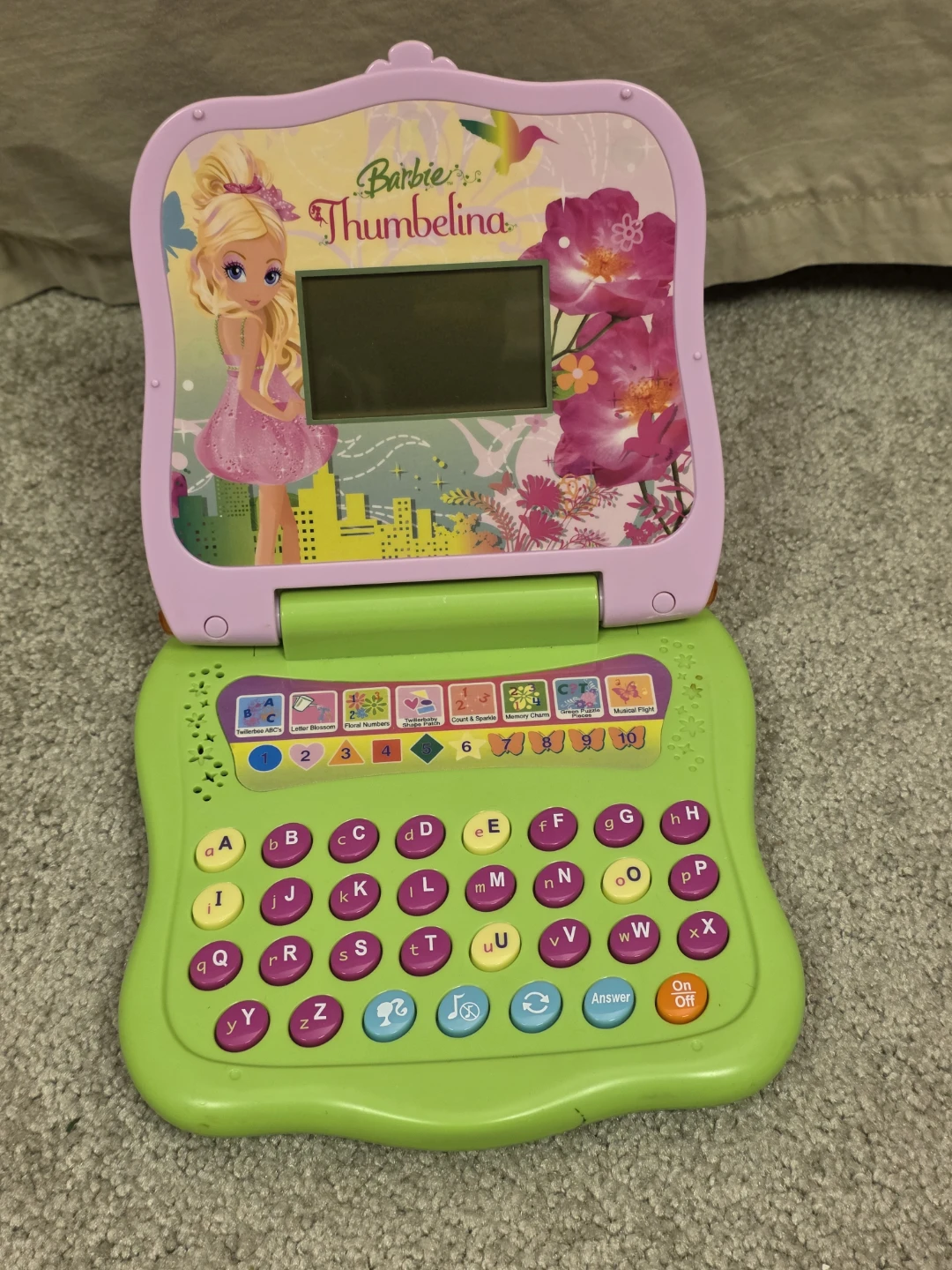 Barbie Thumbelina Electronic Learning Laptop Toy - photo 2
