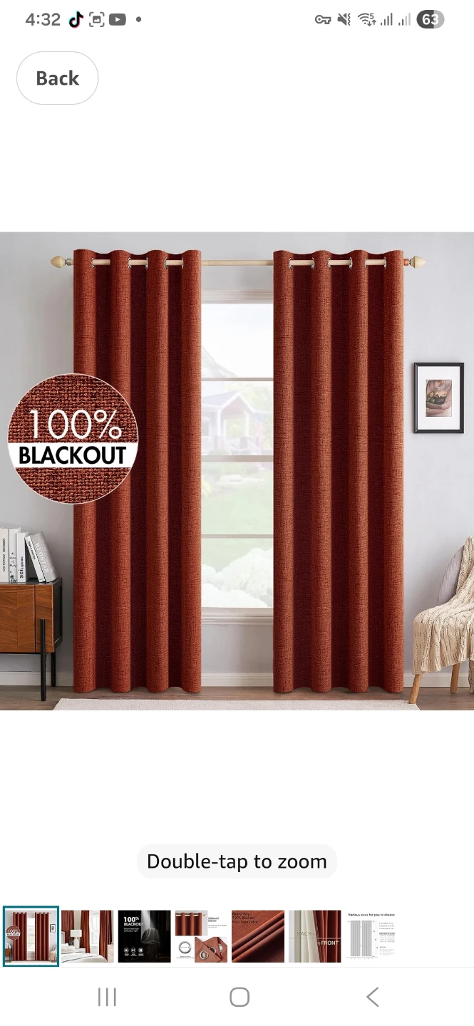Heavy-duty 100% Blackout Curtains