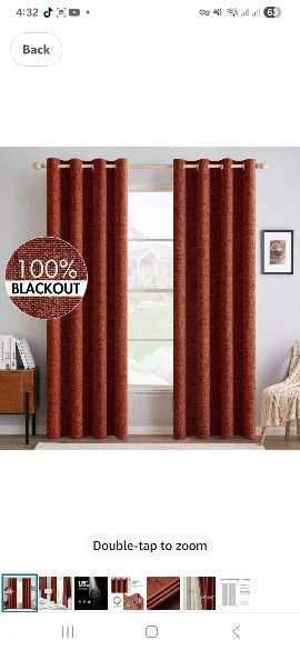 Heavy-duty 100% Blackout Curtains - photo 2
