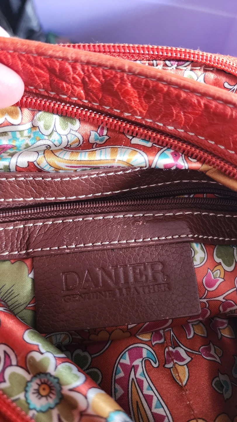 Orange Leather Crossbody Bag - photo 4