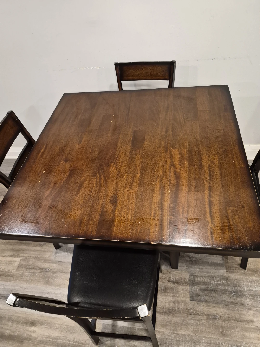 Wooden Dining Table with 4 Chairs - photo 2