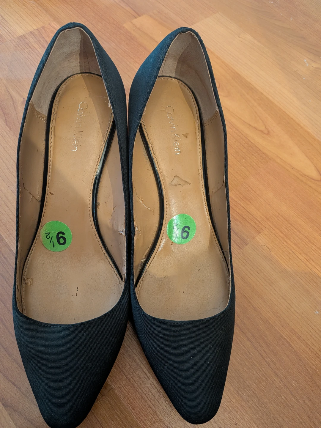 Calvin Klein Black Wedge Heels Size 9.5 - photo 3