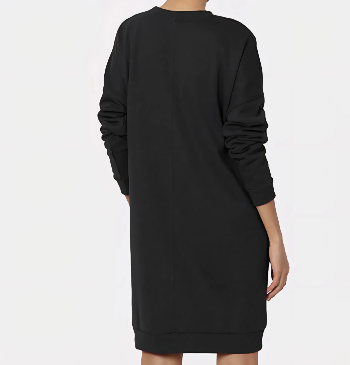 Women Crewneck Sweatshirt Casual Mini Dresses Pullover - photo 5