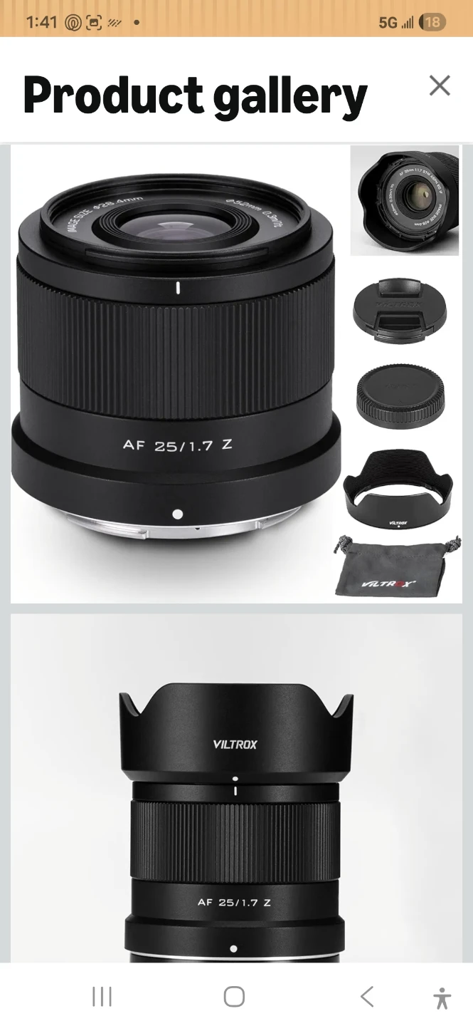 Viltrox AF 25mm f/1.7 Z STM Lens for Nikon Z Mount