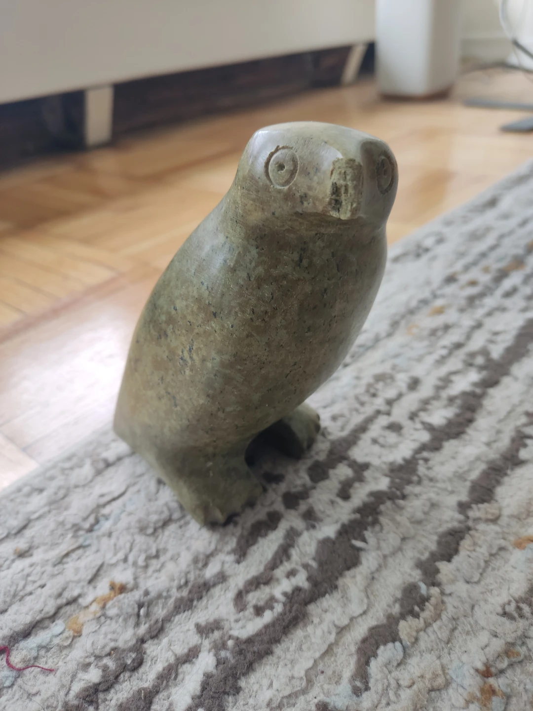 Stone Owl Figurine
