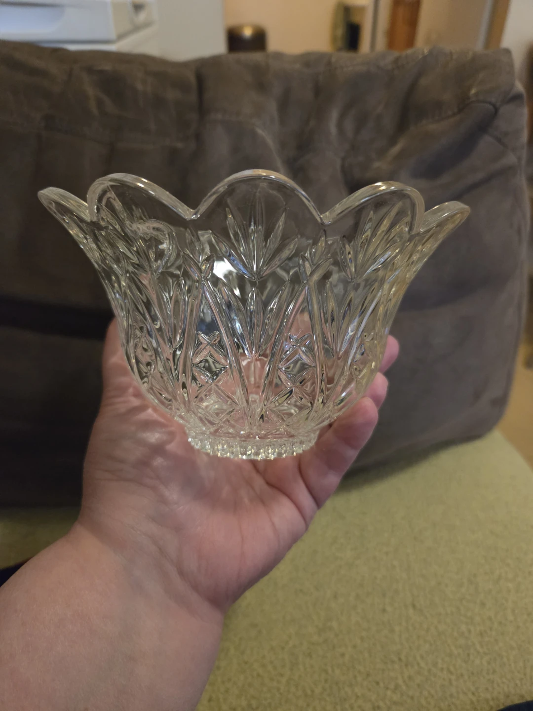 Clear Crystal Glass Bowl