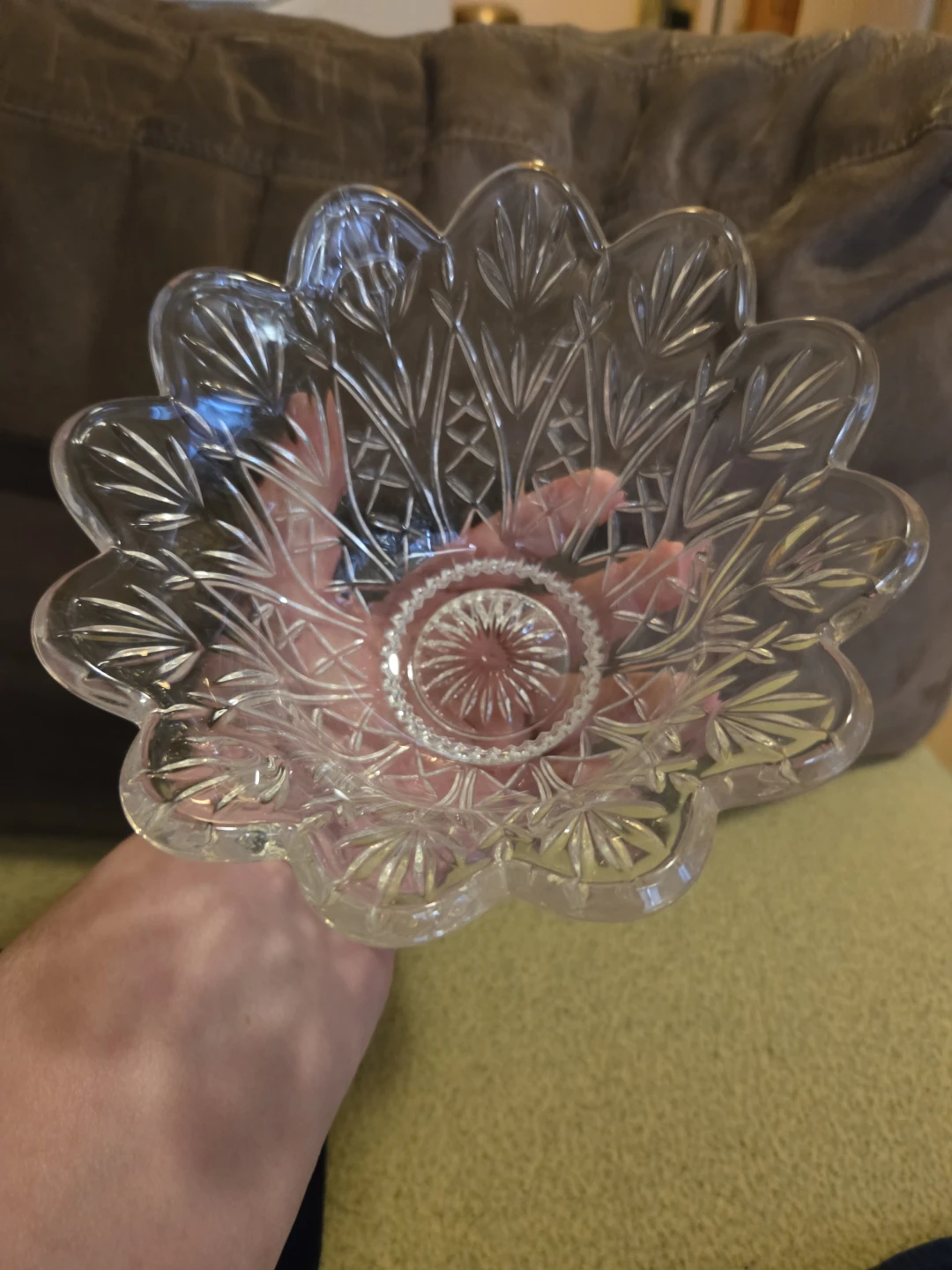 Clear Crystal Glass Bowl - photo 2