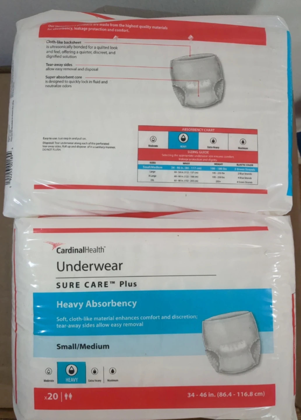 Adult diapers/Underwear - S/M