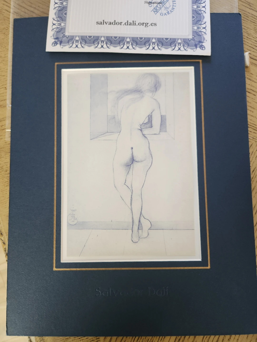 Salvador Dalí "Nu à la Fenêtre" Lithograph Offset Original