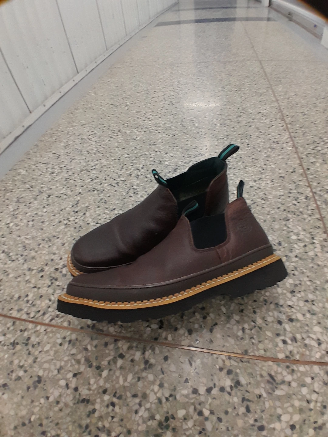 Men's Brown Leather  Boots Original Georgia Giant  Size 15 - photo 2