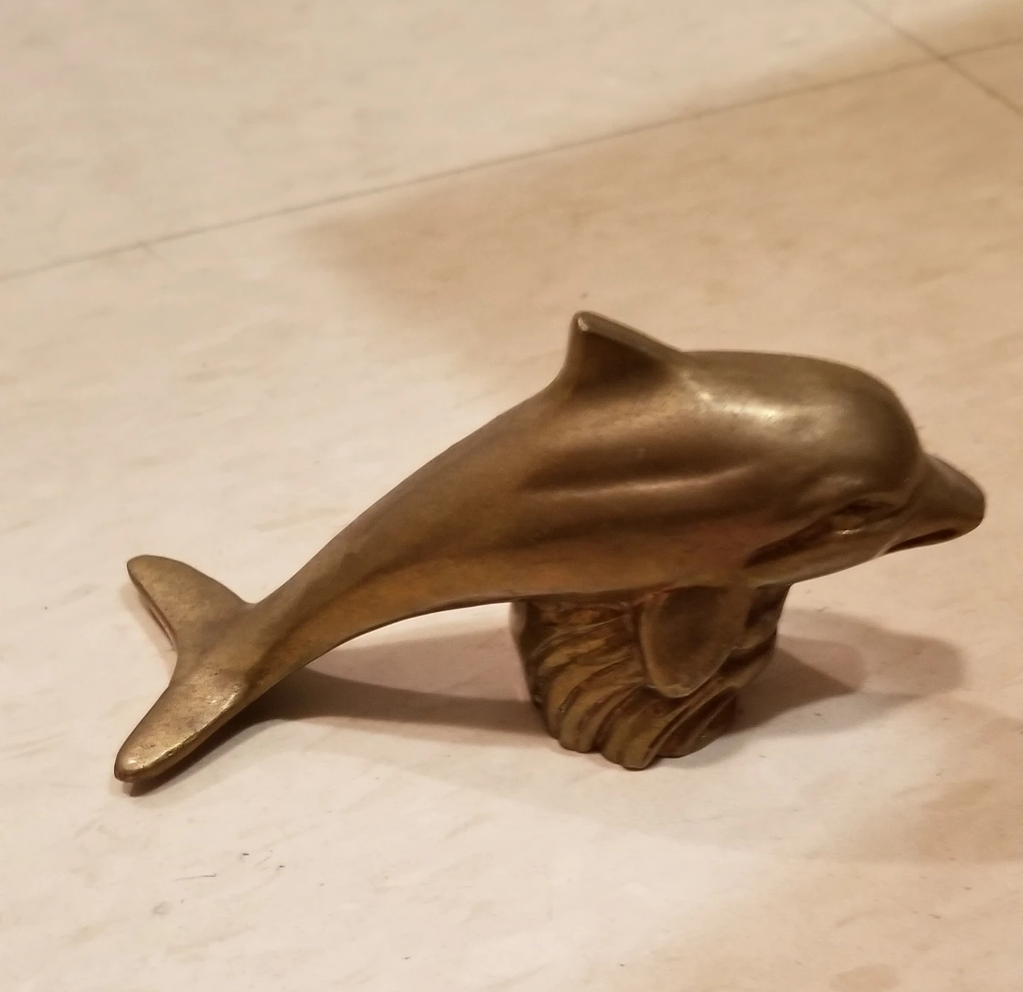 Brass Dolphin Figurine - photo 2