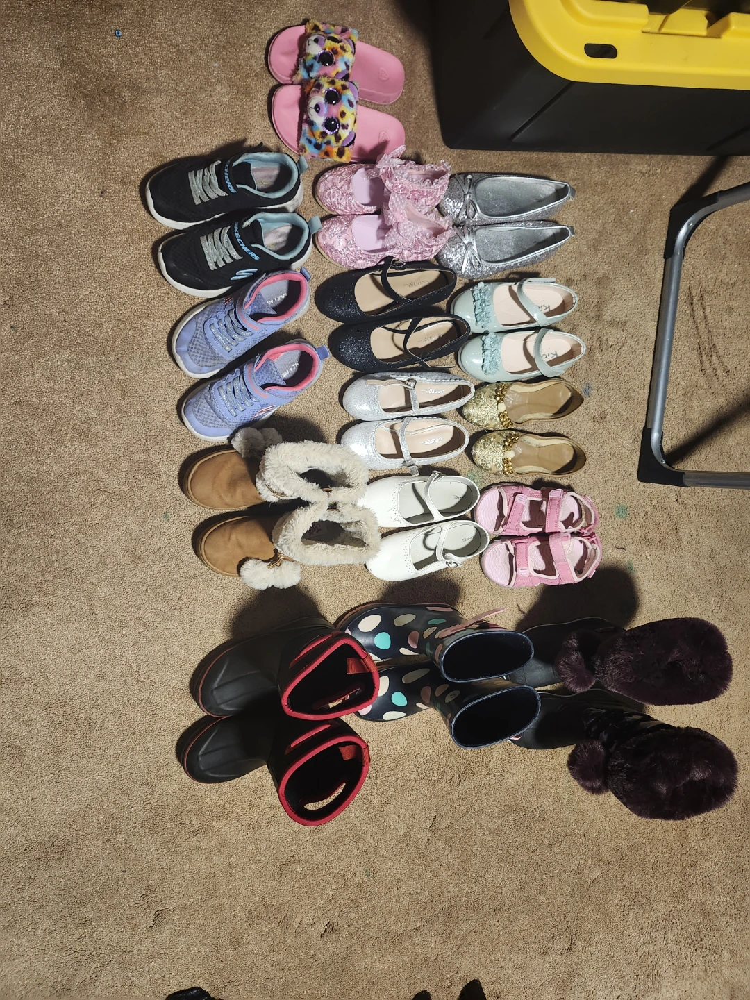 Mixed lot of children's shoes and boots