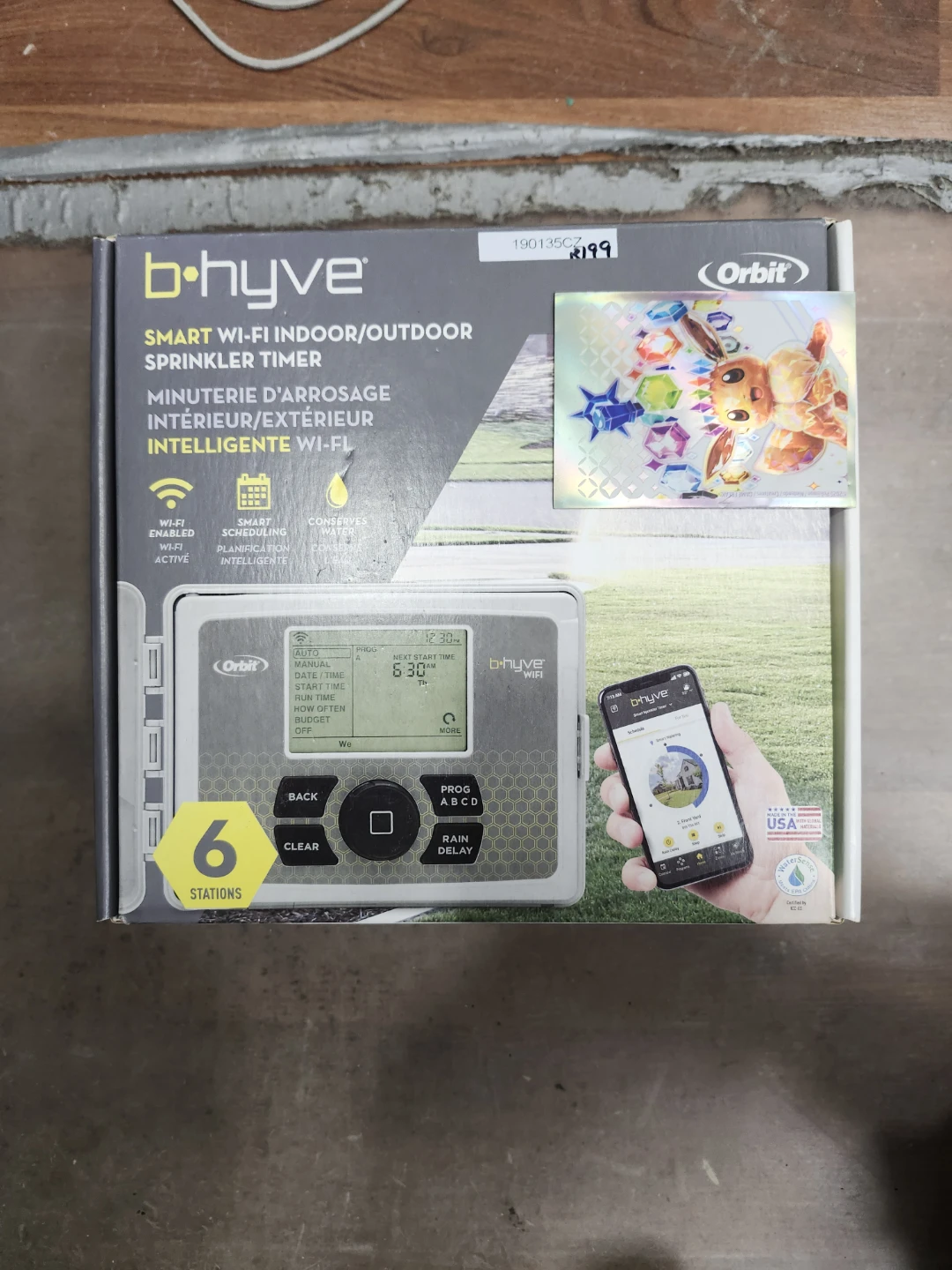 B-hyve Smart Wi-Fi Indoor/Outdoor Sprinkler Timer - 6 Stations