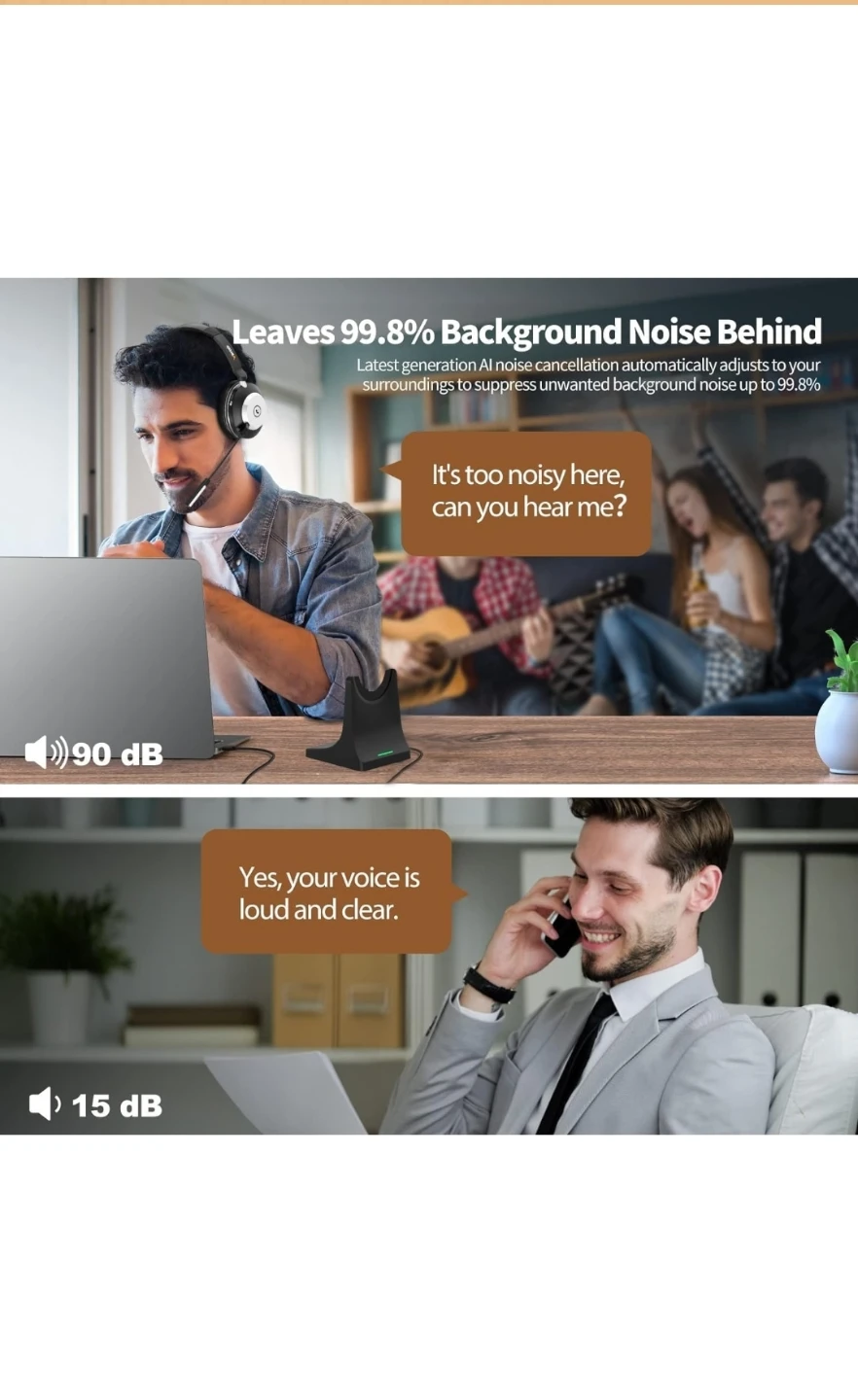 New Wireless Headset with Noise Cancelling - photo 5