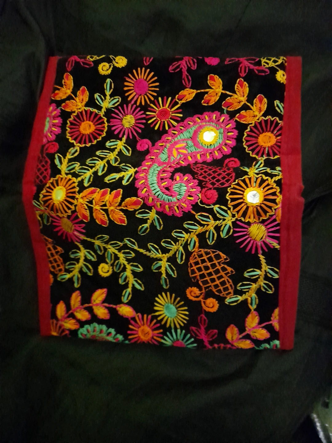 Embroidered Clutch Wallet