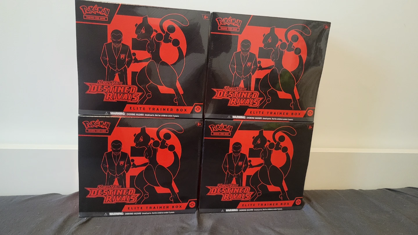 4x Pokémon Scarlet & Violet: Destined Rivals Elite Trainer Boxes