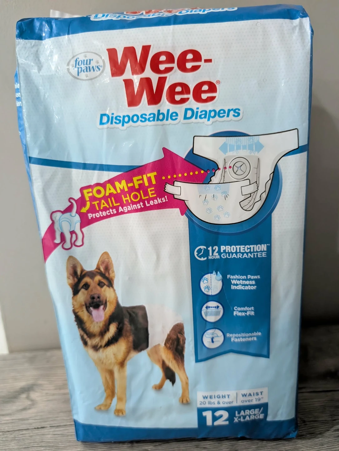 Wee-Wee Disposable Diapers - Large/X-Large (12 Count)